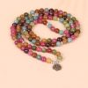 108 Beads String Lotus Hanging Multi-layer Bracelet