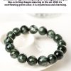 Natural Green Dragon Crystal Round Beads Bracelet