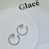 Women's Temperament Circle Mosquito Coil Ear Clip To Show Thinness
