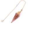 Rainbow Color Crystal Pendant Gravel Beads Pendant Reiki Resin Pendant
