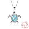 Cute Turtle OPAL Pendant Charm All-match Necklace