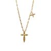 Mush Ice Cross Necklace Church Light Luxury Minority High-grade Female