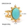 Retro Antique Natural Stone Ring