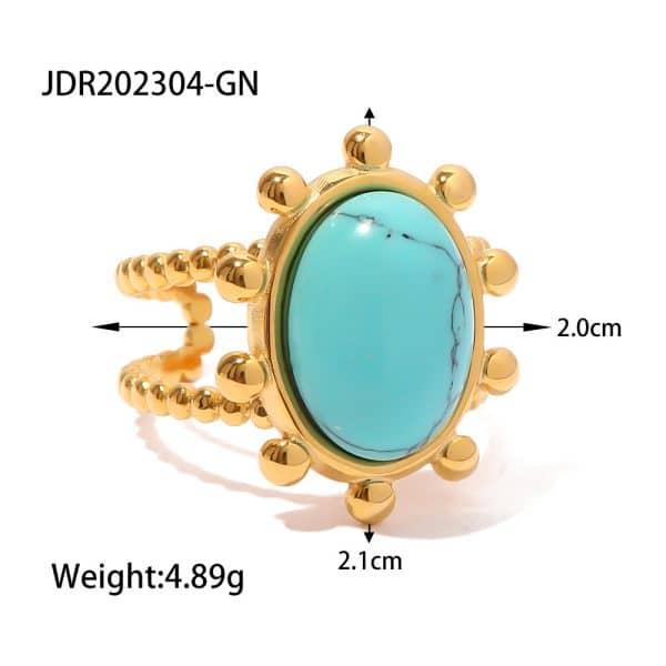 Retro Antique Natural Stone Ring