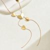 Geometric Heart Shape Multi-layer Design Pendant Clavicle Chain All-match