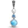 Pendant natural sea stone necklace