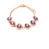 High-end Fashion Peach Heart Crystal Bracelet