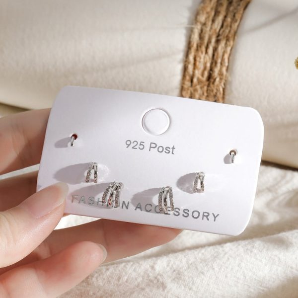 New Fashion Earrings Set Simple Ins Wind Hook