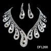 The New All-match Bride Bride Wedding Accessories Wholesale Diamond Suit Set Big Chain Necklace Set Wholesale
