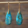 Natural Stone Bohemian Emperor Stone Drop Earrings