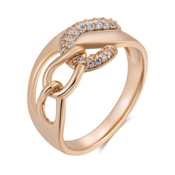 Elegant High Sense Hollow Zircon Vintage Ring