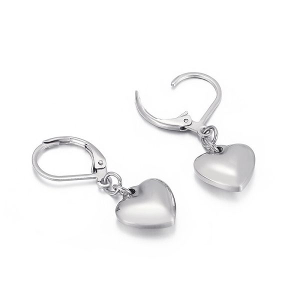 Korean Fashion Personality Heart Pendant Earring Jewelry Set