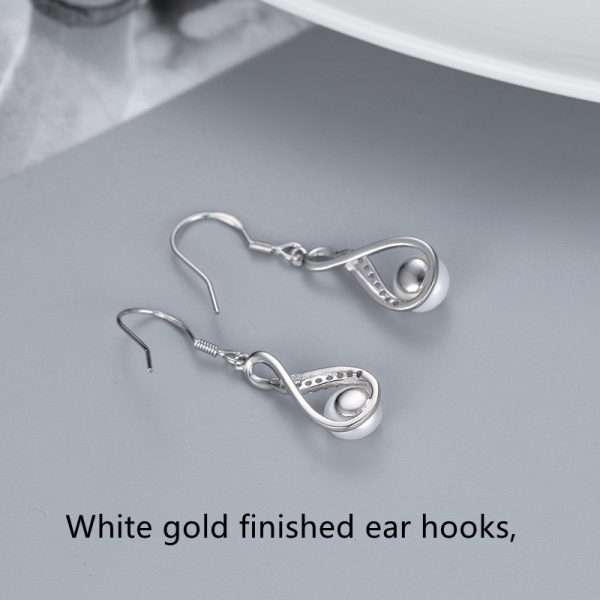 Silver Drop-shaped Pearl Set Fashion Creative Jewelry DIY