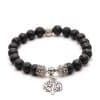 Natural lava volcanic stone bracelet