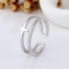 Double-layer Couple Ring Fashion Micro Rhinestone Ring
