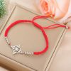 Stainless Steel Bracelet Simple And Adjustable Red Rope Bracelet