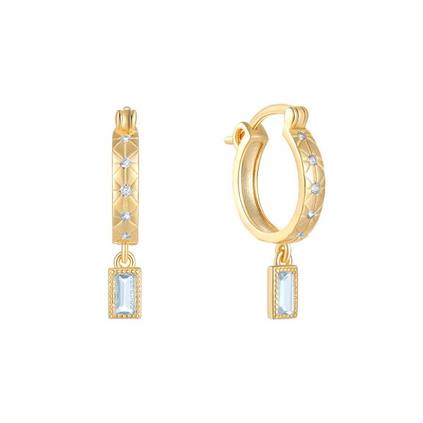 Cassidy Diamond Hoops