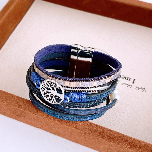 Round Magnetic Ethnic Style Fashion Personalized Bracelet