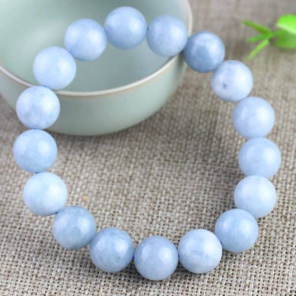 Aquamarine Chalcedony Bracelet Stone Crystal
