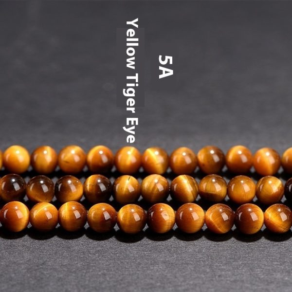 Natural Yellow Tiger's Eye Loose Beads Round Beads DIY Accessories Semi-finished Products