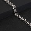 Retro Titanium Steel Circle Round Buckle O-shaped Bracelet