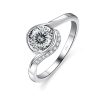 Moissanite Ring S925 Women's Sterling Silver
