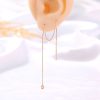 861b5a09-abbf-4727-b114-1569521530eb.jpg Gold Long Fringed Star Copper Circle Micro-set Zircon Earrings