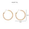 Funky rhinestone hoops, funky earrings