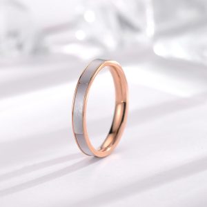 Titanium Steel Women's Japanese And Korean Simple Niche Ring