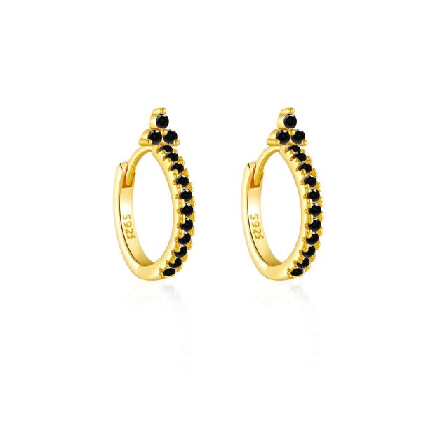 Zircon Earrings With Diamond Circle Ear Clip Women