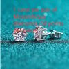 925 Sterling Silver Stud Earrings Six-claw Stud Earrings Moissanite Stud Earrings