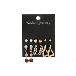Baita Pearl Simple Temperament Earring Set