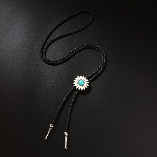 European And American Retro Style British Gem SUNFLOWER Necklace