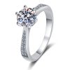 Moissanite Ring Classic Six-claw Crown S925 Sterling Silver
