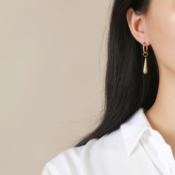 Stainless Steel Drop Earrings