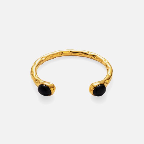 18K Real Gold Plated Titanium Steel INS Fashion Exquisite Zircon Opening Bracelet