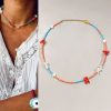 Red New Style Gravel Clavicle Chain Freshwater Pearl Necklace For Women