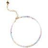 Extremely Fine Handmade Women's Rainbow Fluorite Bracelet