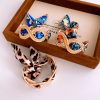 French Silk Scarf Pattern Wound Open Bracelet