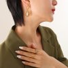 Women's Drop Stitching Pendant Earrings