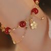 Ethnic Fashion Exquisite Natural Red Agate Double Layer Bracelet