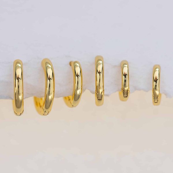 Smooth Ear Buckle Set 18K No Fading