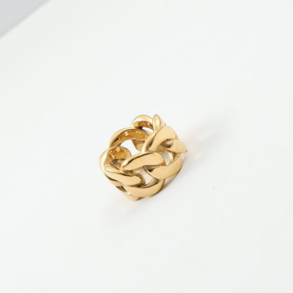 Fashion Personality Titanium Steel Electroplated Ring