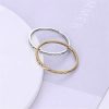 Korean Style Titanium Steel Simple Couple Ring