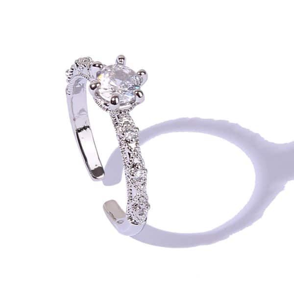 Simple Fashion Relievo Open Ring For Women