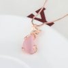Crystal Fox Pendant Rose Gold Clavicle Chain Simple