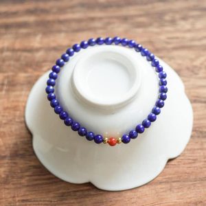 Green Gold Stone Bracelet Female Niche