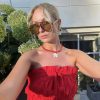 Red New Style Gravel Clavicle Chain Freshwater Pearl Necklace For Women