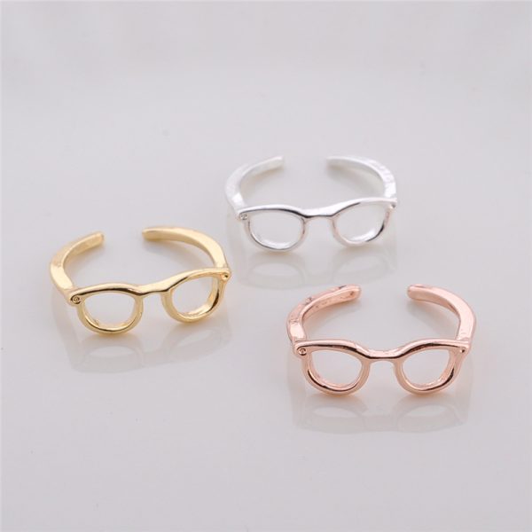 Women's Korean-style Personality Couple Half-open Adjustable Glasses Ring
