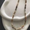 Original Freshwater Pearl Tiger Eye Clavicle Chain Natural Stone Beaded Necklace